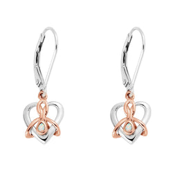 Clogau Dwynwen Sterling Silver Opal Drop Earrings