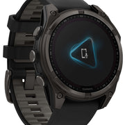 Garmin Fenix 8 47mm Sapphire Solar Carbon Grey DLC Titanium Black Pebble Grey Silicone