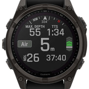 Garmin Fenix 8 47mm Sapphire Solar Carbon Grey DLC Titanium Black Pebble Grey Silicone