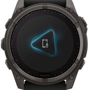 Garmin Fenix 8 51mm Sapphire Solar Carbon Grey DLC Titanium Black Pebble Grey Silicone