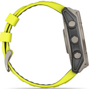 Garmin Fenix 8 51mm Sapphire Solar Titanium Amp Yellow Graphite Silicone