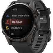 Garmin Fenix 8 43mm Sapphire AMOLED Carbon Grey DLC titanium Black Pebble Grey Silicone