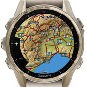 Garmin Fenix 8 43mm Sapphire AMOLED Soft Gold Limestone Leather