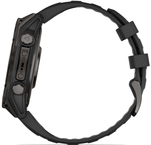 Garmin Fenix 8 47mm Sapphire AMOLED Carbon Grey DLC titanium Black Pebble Grey Silicone Watch