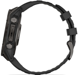 Garmin Fenix 8 47mm Sapphire AMOLED Carbon Grey DLC titanium Black Pebble Grey Silicone Watch