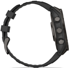Garmin Fenix 8 47mm Sapphire AMOLED Carbon Grey DLC titanium Black Pebble Grey Silicone Watch