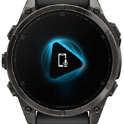 Garmin Fenix 8 47mm Sapphire AMOLED Carbon Grey DLC titanium Black Pebble Grey Silicone Watch