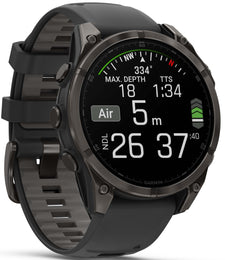 Garmin Fenix 8 47mm Sapphire AMOLED Carbon Grey DLC titanium Black Pebble Grey Silicone Watch