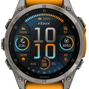 Garmin Fenix 8 47mm Sapphire AMOLED Titanium Spark Orange Graphite Silicone