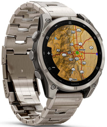 Garmin Fenix 8 47mm Sapphire AMOLED Titanium Bracelet Watch