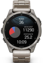Garmin Fenix 8 47mm Sapphire AMOLED Titanium Bracelet Watch