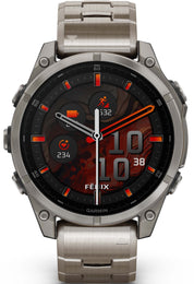 Garmin Fenix 8 47mm Sapphire AMOLED Titanium Bracelet Watch
