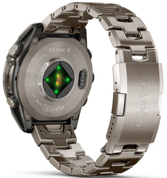 Garmin Fenix 8 47mm Sapphire AMOLED Titanium Bracelet Watch