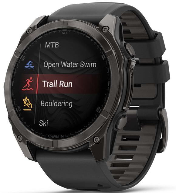 Garmin Fenix 8 51mm Sapphire AMOLED Carbon Grey DLC Titanium Black Watch
