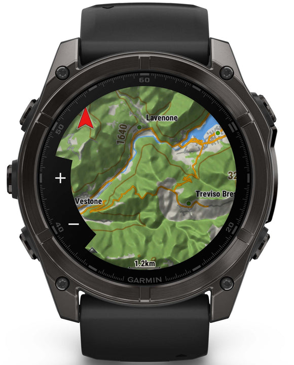 Garmin Fenix 8 51mm Sapphire AMOLED Carbon Grey DLC Titanium Black Watch