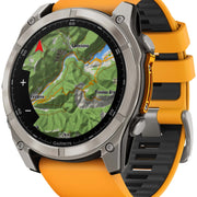 Garmin Fenix 8 51mm Sapphire AMOLED Graphite Spark Orange Titanium Silicone