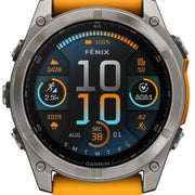 Garmin Fenix 8 51mm Sapphire AMOLED Graphite Spark Orange Titanium Silicone