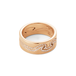 Georg Jensen Fusion 18ct Rose Gold Diamond Two Piece Ring