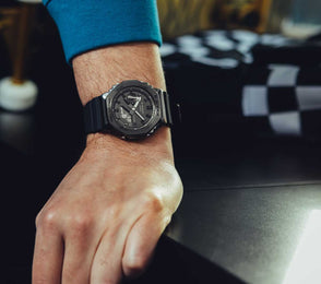 G-Shock 2100 Metal Covered Black All Black Watch