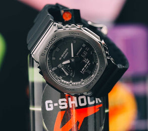 G-Shock 2100 Metal Covered Black All Black Watch