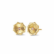 Clogau Bore Da Gold Diamond Stud Earrings