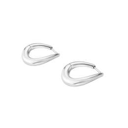 Georg Jensen Offspring Sterling Silver Medium Hoop Earrings