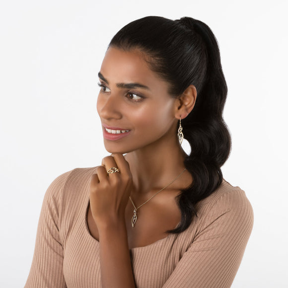 Clogau Swallow Falls 18ct Gold Diamond Pendant