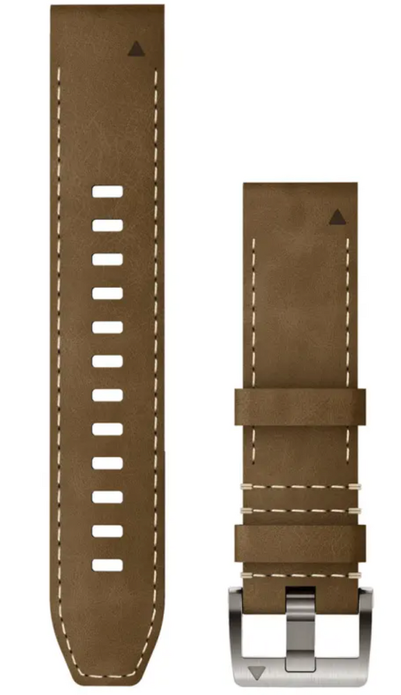 Garmin Watch Band QuickFit 22 Leather FKM Hybrid Tundra Black