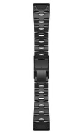 Garmin Watch Bands QuickFit 26 Vented Titanium Bracelet Carbon Grey DLC Coating 010-12864-09