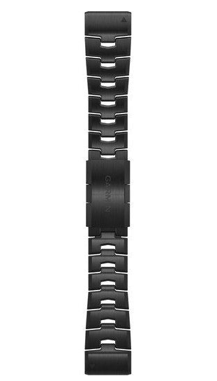 Garmin Strap QuickFit 26 Vented Titanium Bracelet Carbon Grey DLC Coating