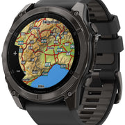 Garmin Watch Fenix 8X Sapphire AMOLED Carbon Grey DLC Titanium Black 010-02905-21