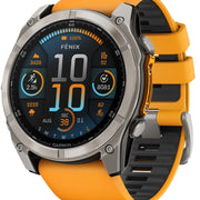 Garmin Watch Fenix 8X Sapphire AMOLED Graphite Spark Orange 010-02905-11