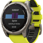 Garmin Watch Fenix 8X Sapphire Solar Amp Yellow 010-02907-21