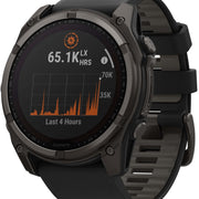 Garmin Watch Fenix 8X Sapphire Solar Carbon Grey 010-02907-11