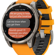 Garmin Watch Fenix 8 Sapphire AMOLED Graphite Spark Orange 010-02904-11