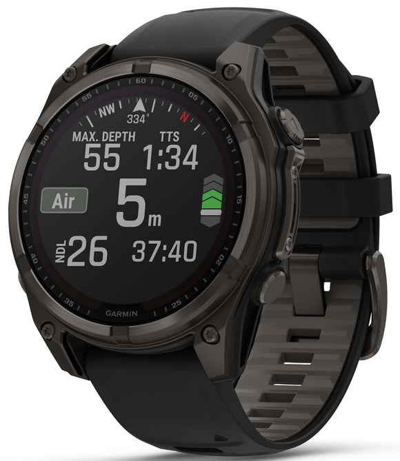Garmin Watch Fenix 8 Sapphire Solar Carbon Grey 010-02906-11