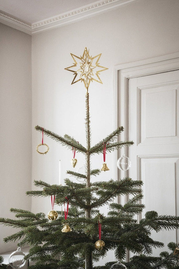 Georg Jensen 18ct Yellow Gold Star Christmas Tree Topper, 10013714.