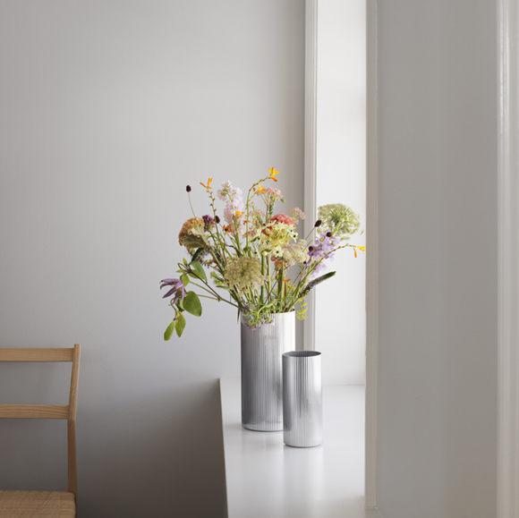 Georg Jensen Bernadotte Stainless Steel Large Vase, 10014922.