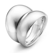 Georg Jensen Curve Sterling Silver Ring, 10017434 