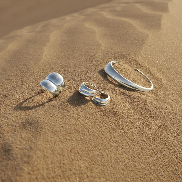 Georg Jensen Curve Sterling Silver Ring