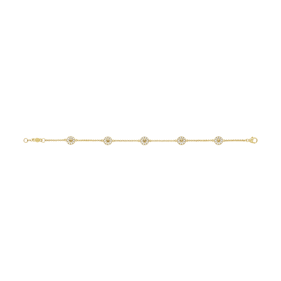 Georg Jensen Daisy 18ct Gold Plated Sterling Silver Bracelet, 10018927