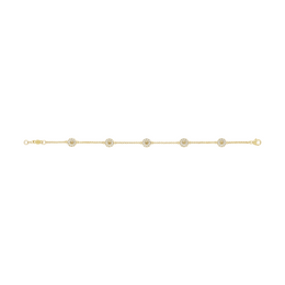 Georg Jensen Daisy 18ct Gold Plated Sterling Silver Bracelet, 10018927