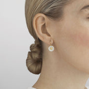 Georg Jensen Daisy 18ct Gold Plated Sterling Silver Hook Earrings 3539222