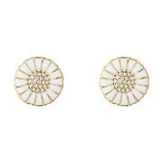 Georg Jensen Daisy Sterling Silver 18ct Yellow Gold Plated Diamond Earrings 10010537