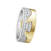 Georg Jensen Fusion 18ct Gold Diamond Two Piece Ring, Fusion-20000331-20000291.