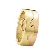 Georg Jensen Fusion 18ct Rose and Yellow Gold Two Piece Ring, Fusion-20000291-20000293.