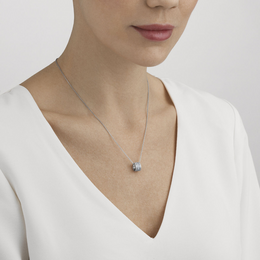 Georg Jensen Fusion 18ct White Gold 0.35ct Diamond Necklace, 10016422.