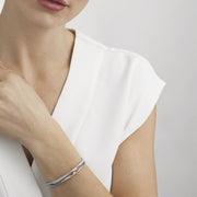 Georg Jensen Fusion 18ct White Gold 1.47ct Diamond Open Bangle 20000052