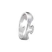 Georg Jensen Fusion 18ct White Gold Diamond End Ring