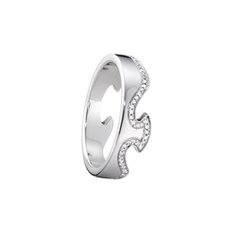 Georg Jensen Fusion 18ct White Gold Diamond End Ring